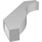 Ekena Millwork 3-in. W x 16-in. D x 22-in. H Baker Architectural Grade PVC Knee Brace BRCP03X16X22BKR - alternate 4